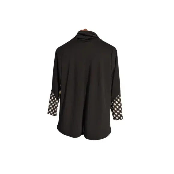 Ali Miles Petite Large Black & White Double Layer Top – NWT - Picture 4 of 5